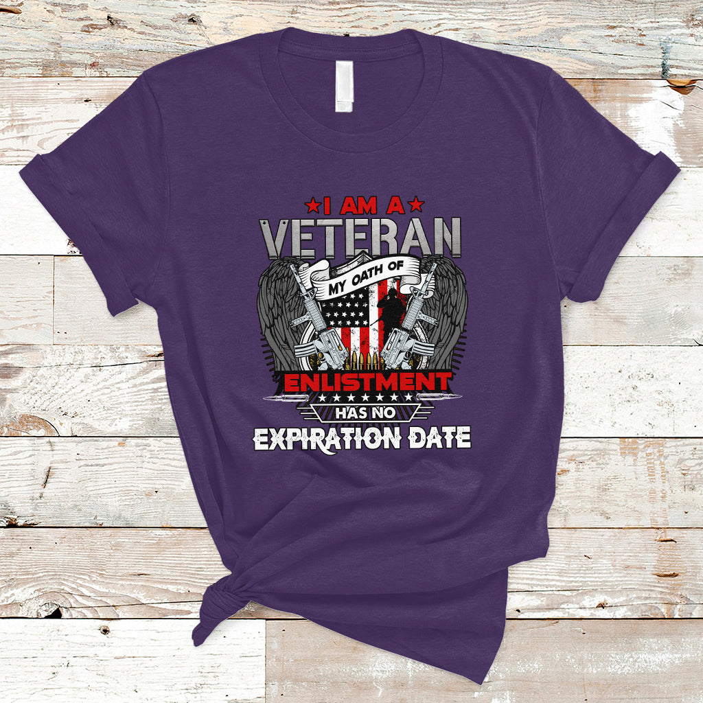 Veteran T Shirt I am a Veteran My Oath of Enlistment - Wonder Print Shop