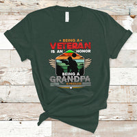 Veteran Grandpa T Shirt Being a Veteran Is an Honor Being a Grandpa is Priceless - Wonder Print Shop