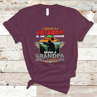 Veteran Grandpa T Shirt Being a Veteran Is an Honor Being a Grandpa is Priceless - Wonder Print Shop