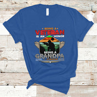 Veteran Grandpa T Shirt Being a Veteran Is an Honor Being a Grandpa is Priceless - Wonder Print Shop