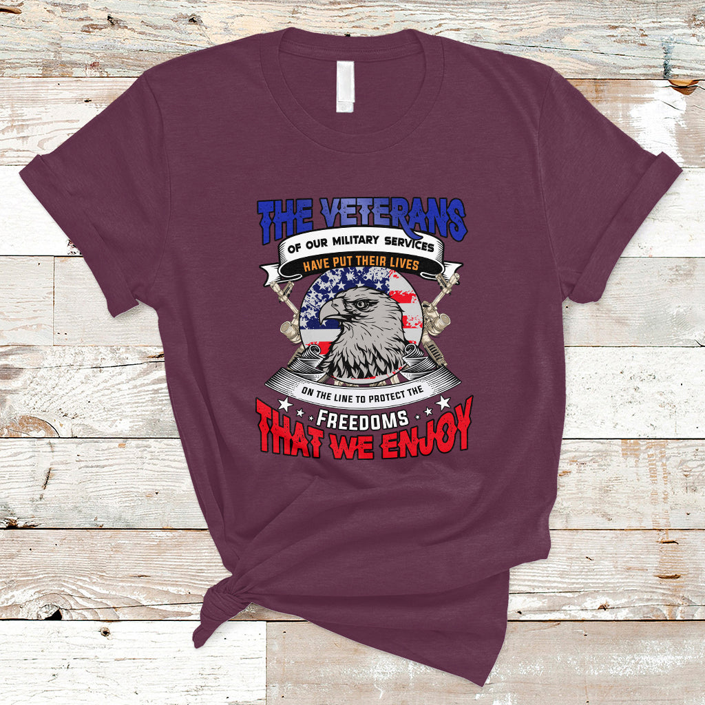Veterans day T Shirt The Veterans of our Military Services - Wonder Print Shop