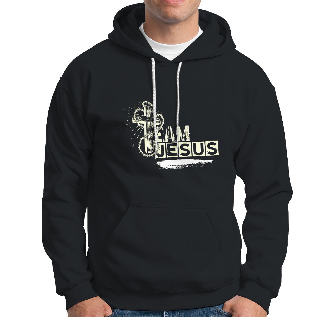 Christian Hoodie Team Jesus - Wonder Print Shop