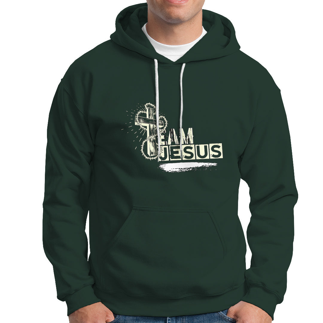 Christian Hoodie Team Jesus - Wonder Print Shop