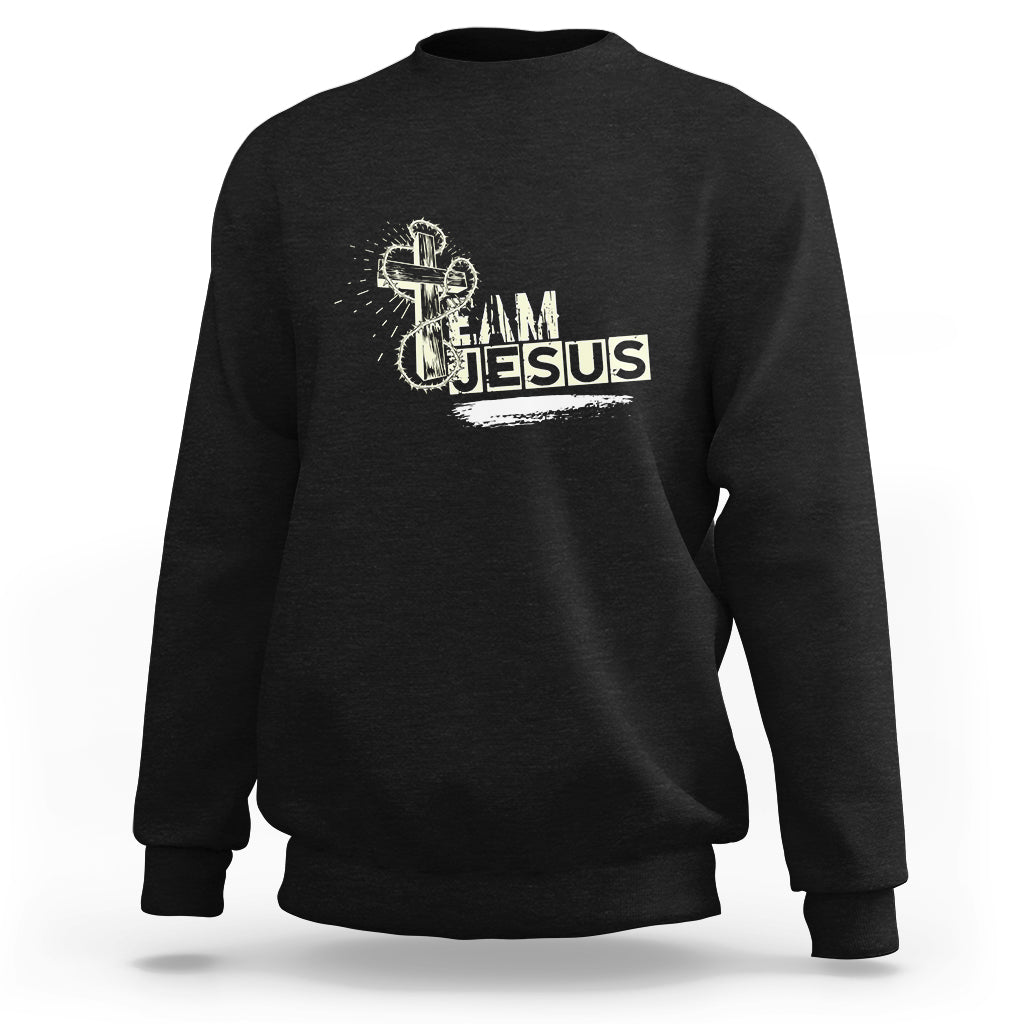 Christian Sweatshirt Team Jesus - Wonder Print Shop