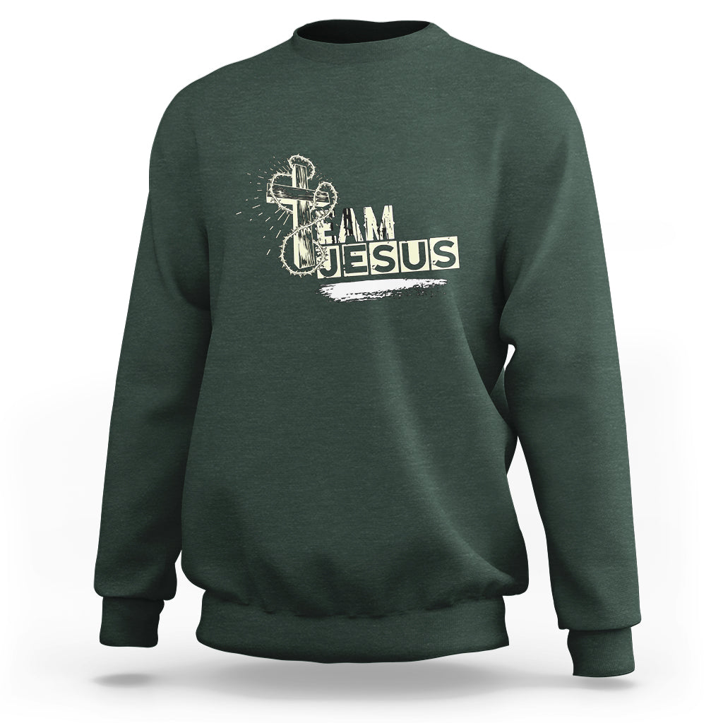 Christian Sweatshirt Team Jesus - Wonder Print Shop