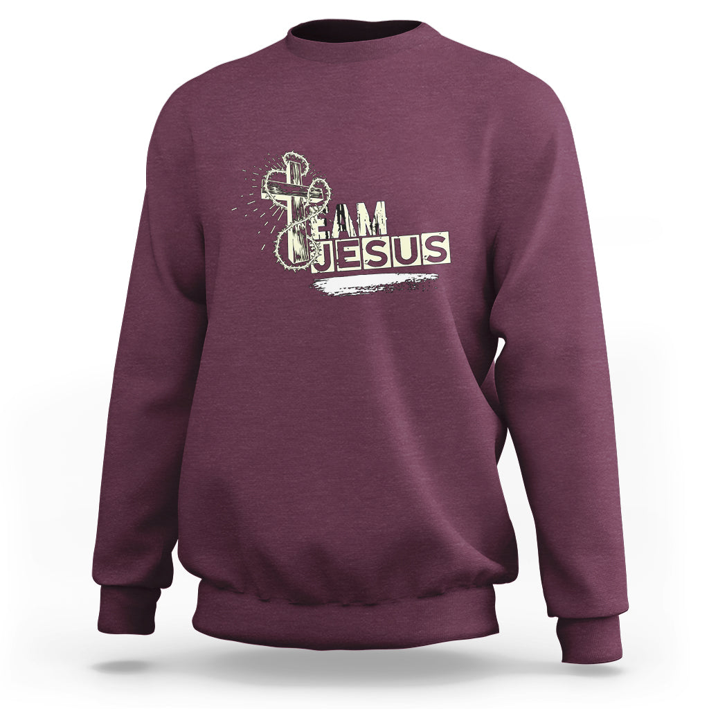 Christian Sweatshirt Team Jesus - Wonder Print Shop