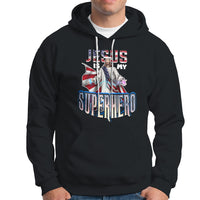 Christian Hoodie Jesus Is My Superhero - Wonder Print Shop