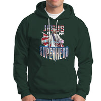 Christian Hoodie Jesus Is My Superhero - Wonder Print Shop