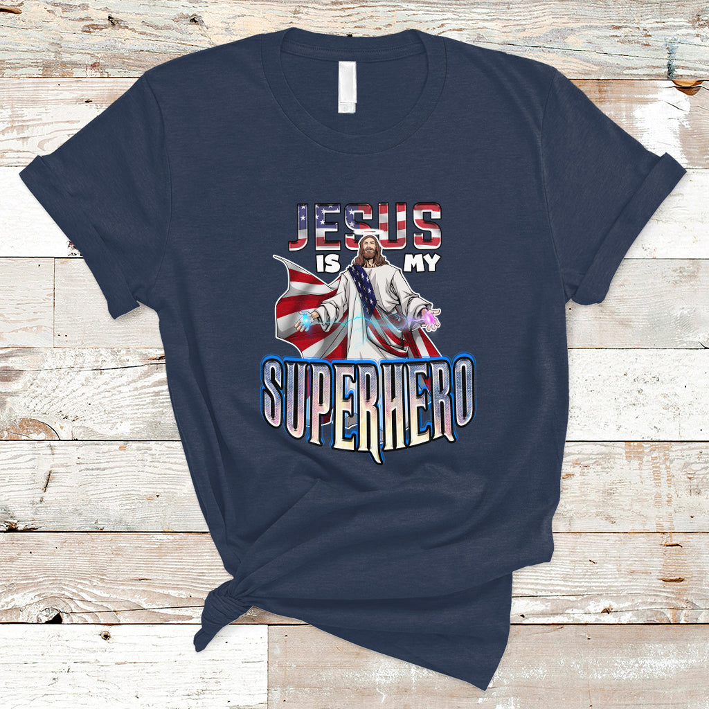 Christian T Shirt Jesus Is My Superhero - Wonder Print Shop