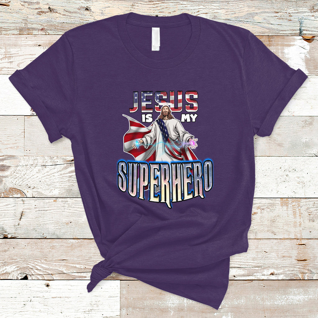 Christian T Shirt Jesus Is My Superhero - Wonder Print Shop