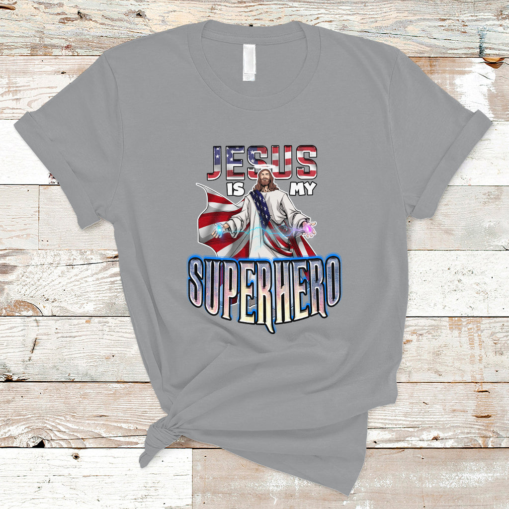 Christian T Shirt Jesus Is My Superhero - Wonder Print Shop