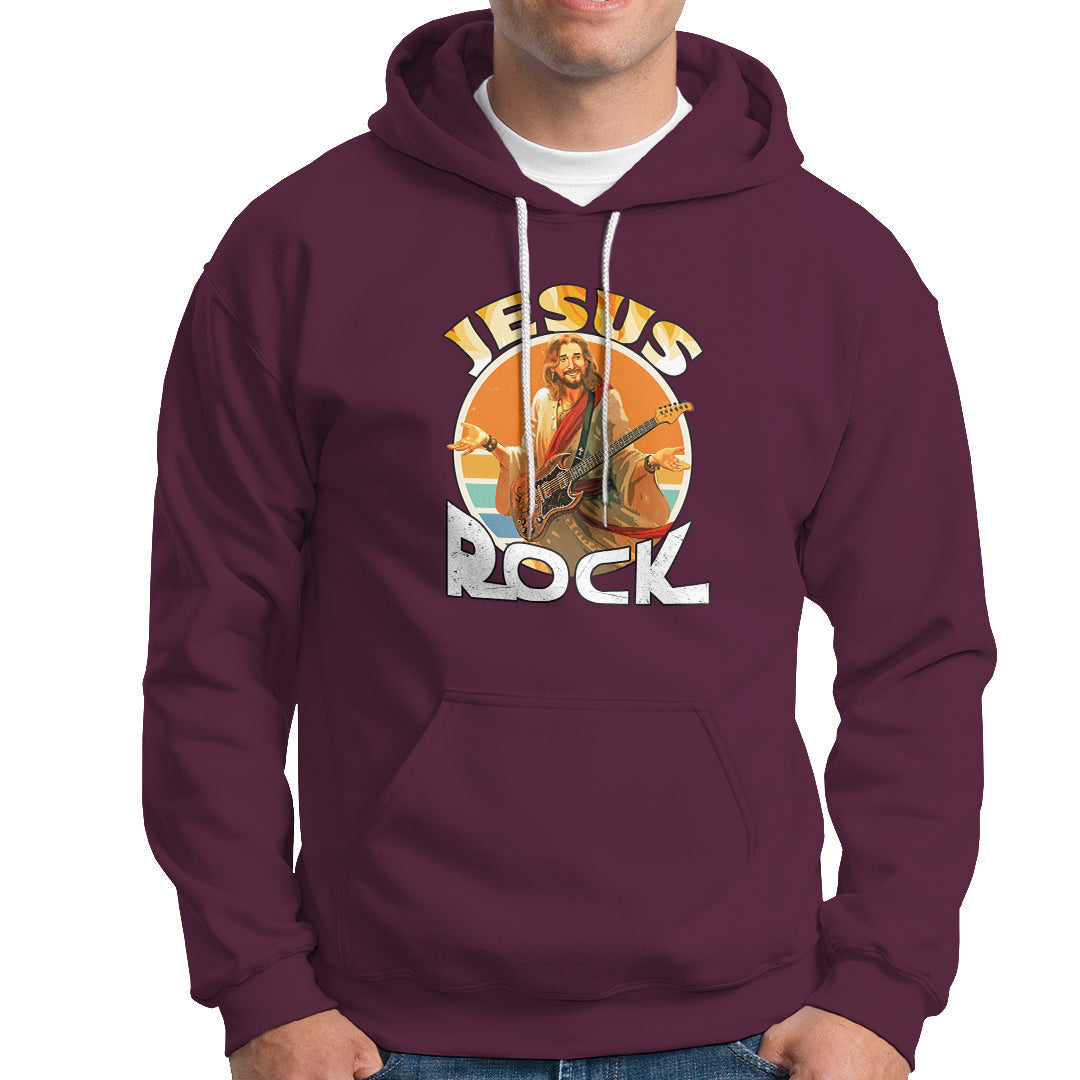 Christian Hoodie Jesus Is My Rock - Wonder Print Shop