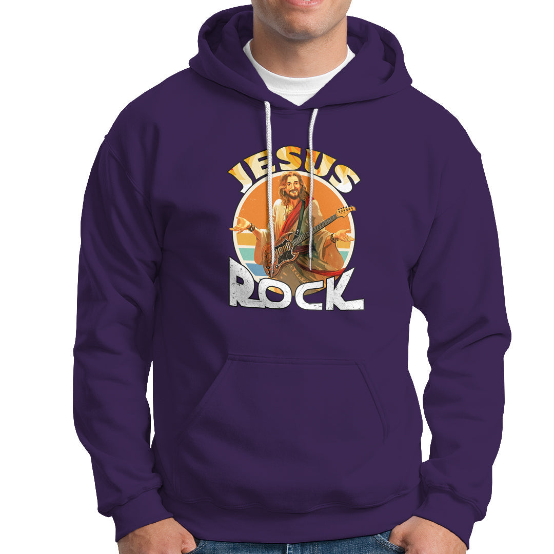 Christian Hoodie Jesus Is My Rock - Wonder Print Shop
