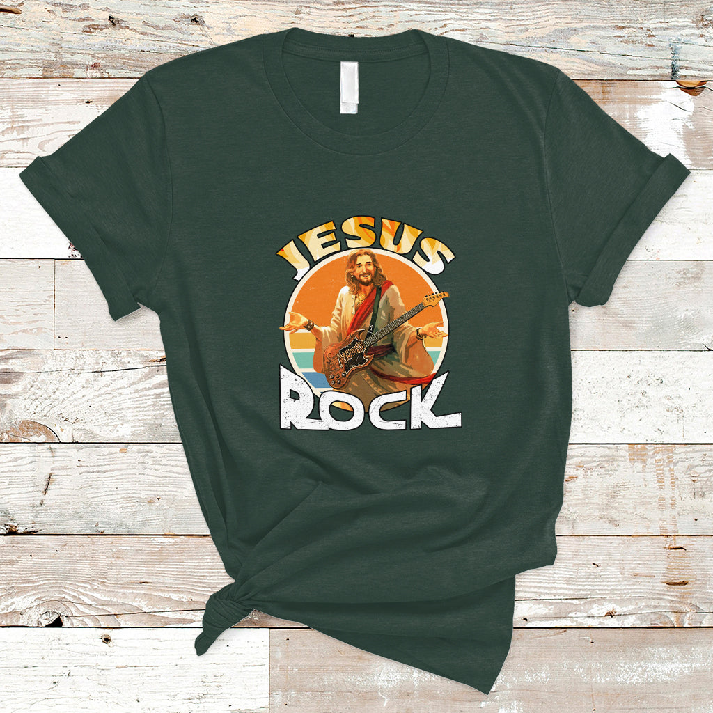 Christian T Shirt Jesus Is My Rock - Wonder Print Shop