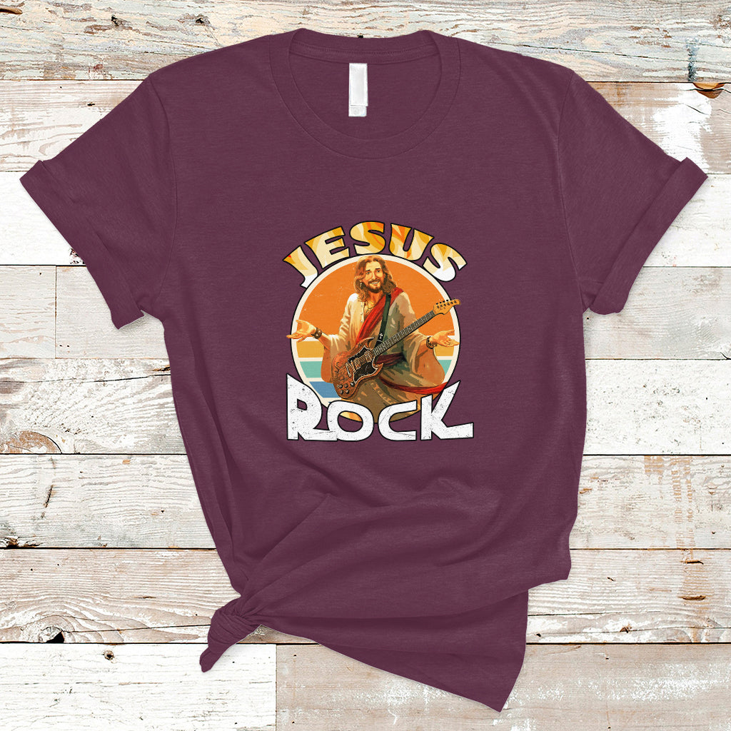 Christian T Shirt Jesus Is My Rock - Wonder Print Shop