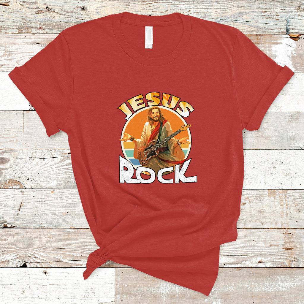 Christian T Shirt Jesus Is My Rock - Wonder Print Shop