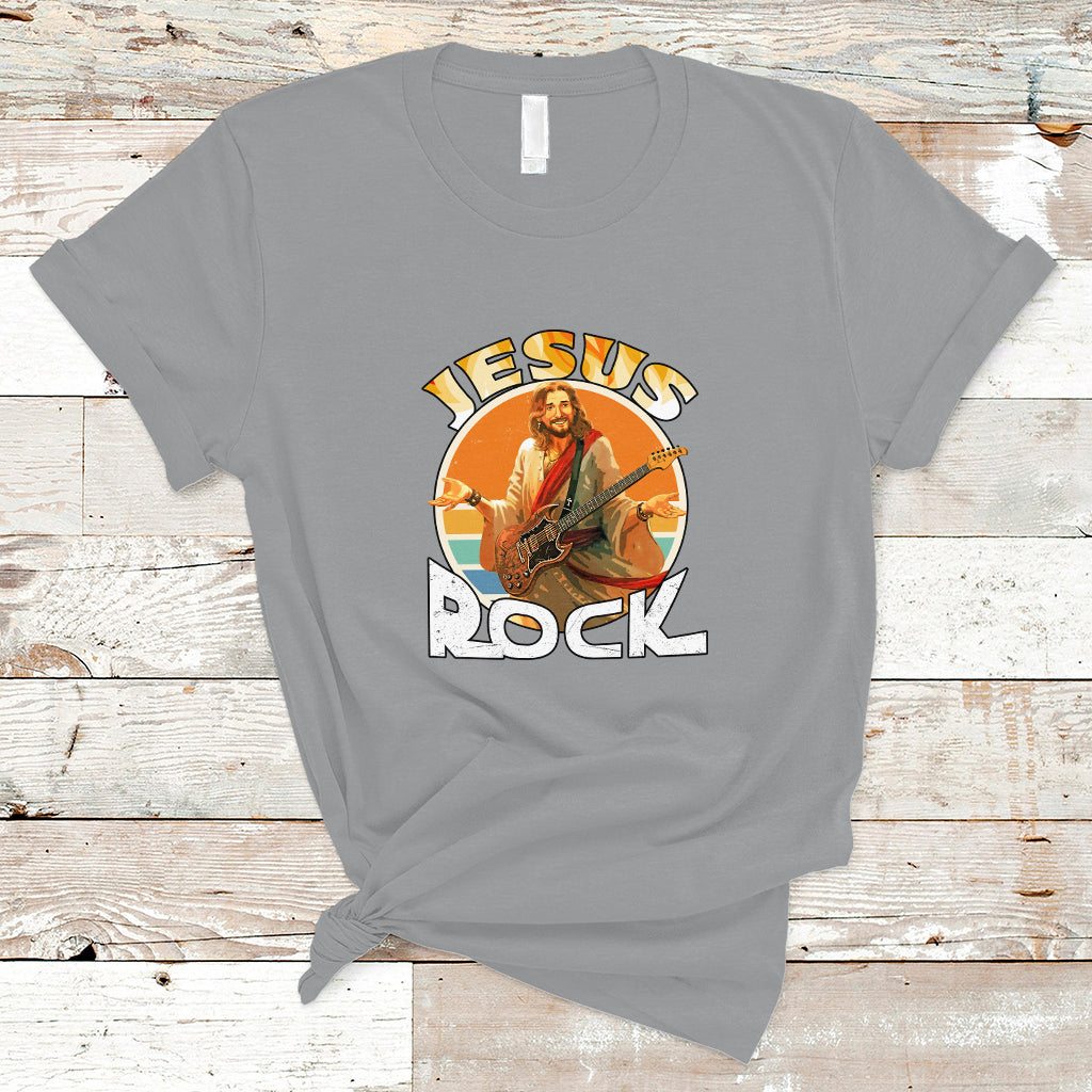 Christian T Shirt Jesus Is My Rock - Wonder Print Shop