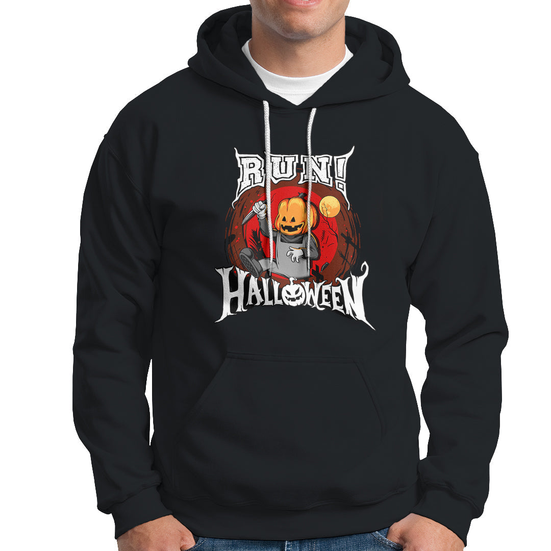 Pumpkin Head Hoodie Run! Halloween - Wonder Print Shop