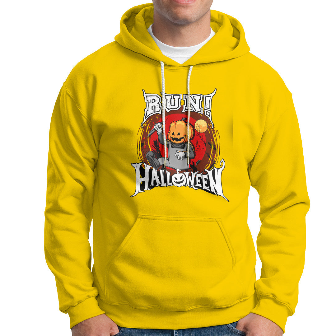Pumpkin Head Hoodie Run! Halloween - Wonder Print Shop