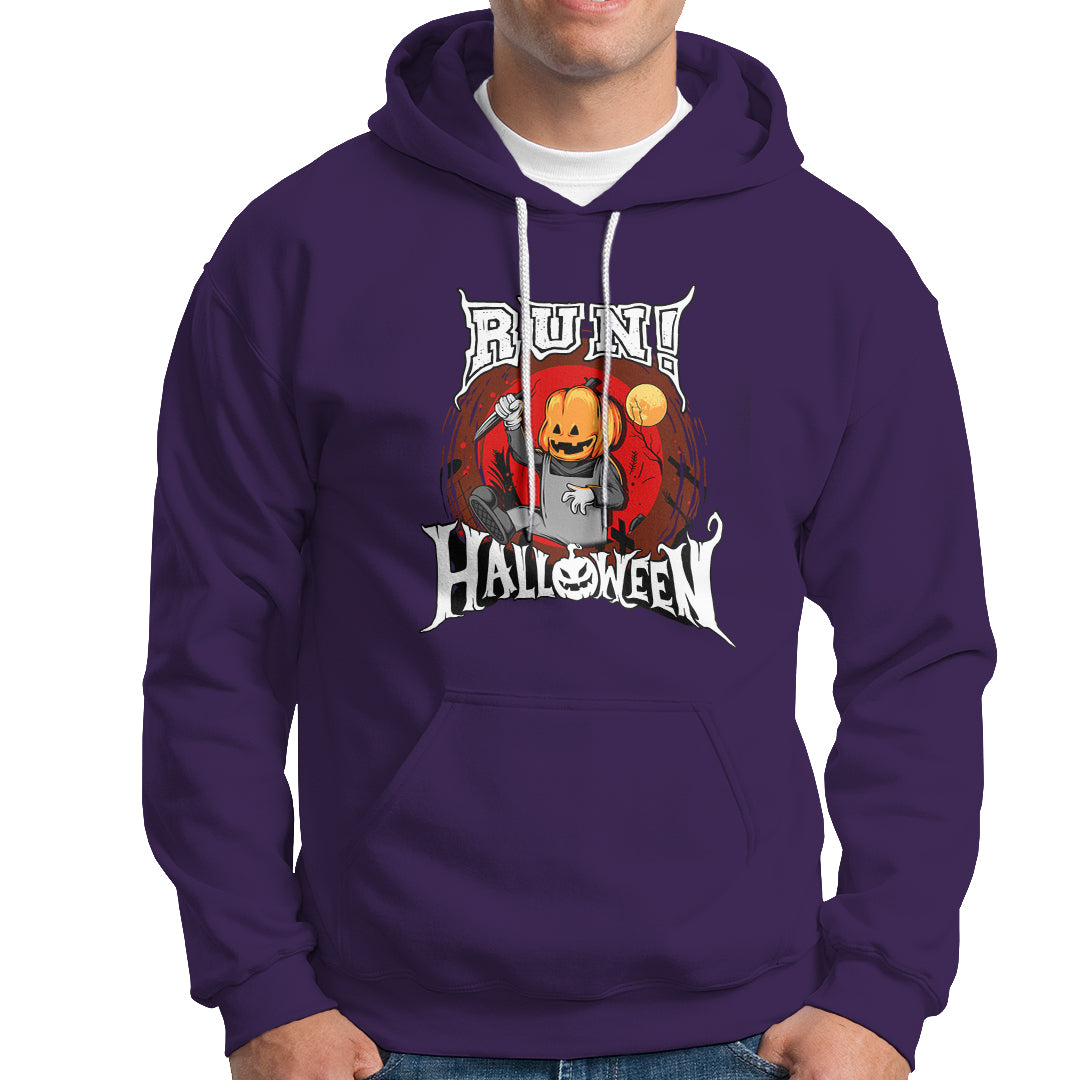 Pumpkin Head Hoodie Run! Halloween - Wonder Print Shop
