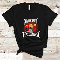 Pumpkin Head T Shirt Run! Halloween - Wonder Print Shop