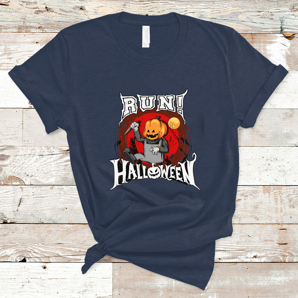 Pumpkin Head T Shirt Run! Halloween - Wonder Print Shop