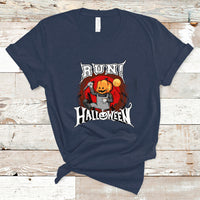 Pumpkin Head T Shirt Run! Halloween - Wonder Print Shop