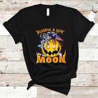 Pumpkin Head T Shirt Reserve A Seat For You On The Moon - Wonder Print Shop