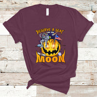 Pumpkin Head T Shirt Reserve A Seat For You On The Moon - Wonder Print Shop