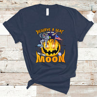 Pumpkin Head T Shirt Reserve A Seat For You On The Moon - Wonder Print Shop