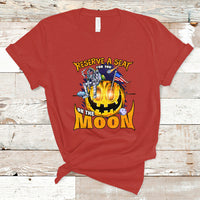 Pumpkin Head T Shirt Reserve A Seat For You On The Moon - Wonder Print Shop