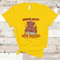Halloween Teddy Scares T Shirt Error 404, Costume Not Found - Wonder Print Shop