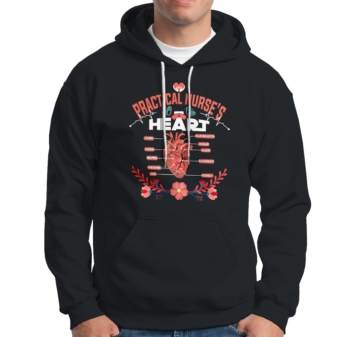 Nurse Hoodie Practical Nurses Heart - Wonder Print Shop