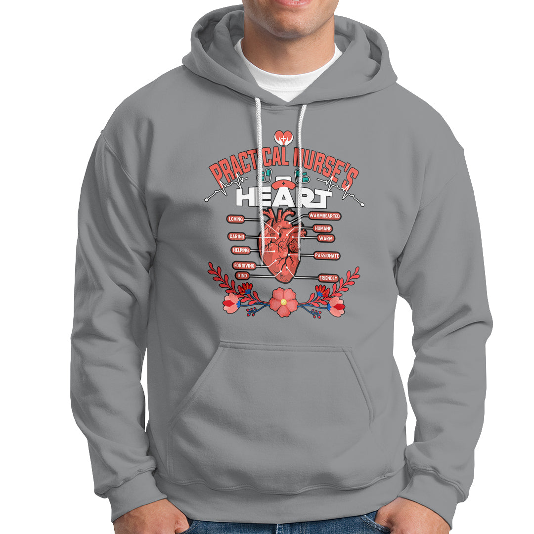 Nurse Hoodie Practical Nurses Heart - Wonder Print Shop