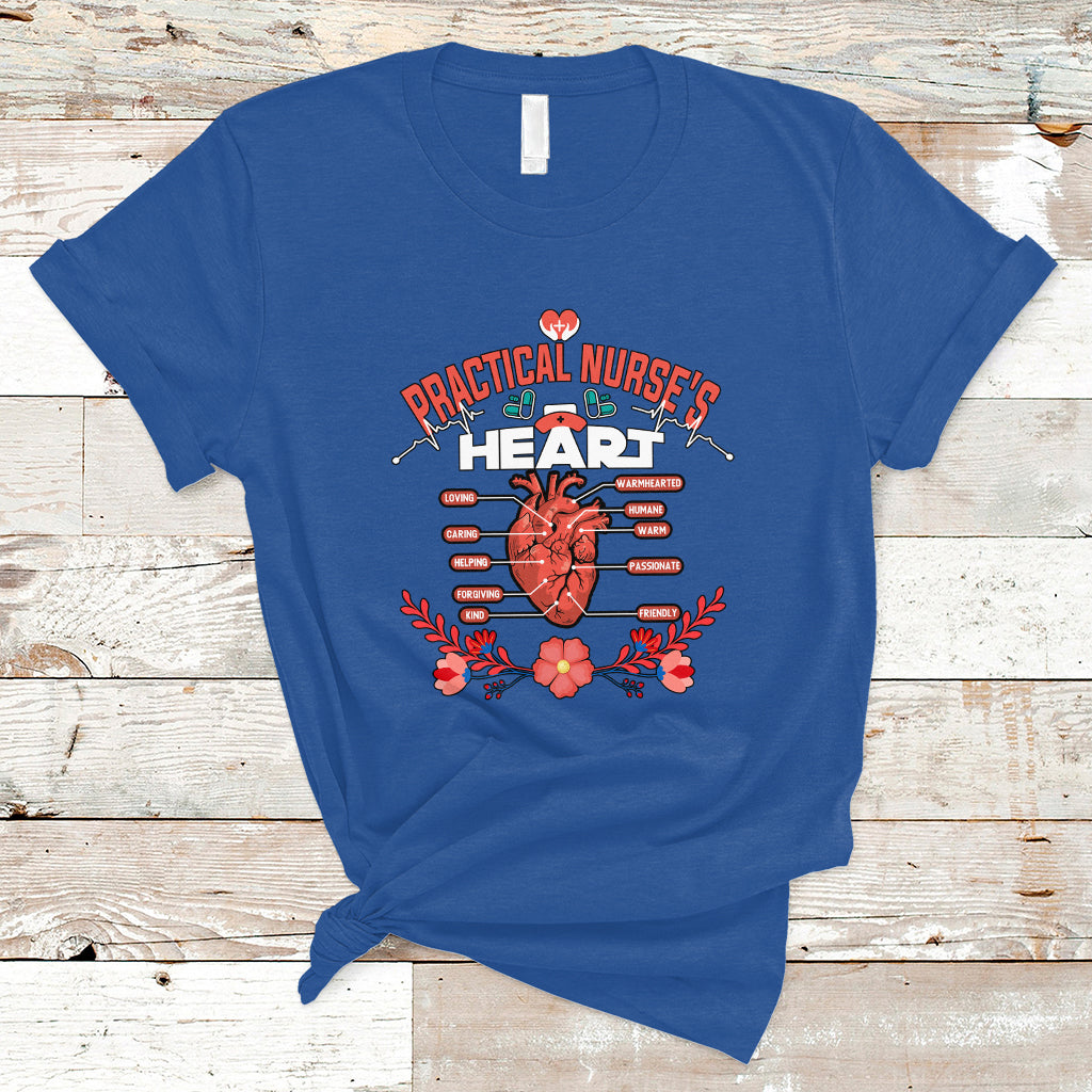 Nurse T Shirt Practical Nurses Heart - Wonder Print Shop