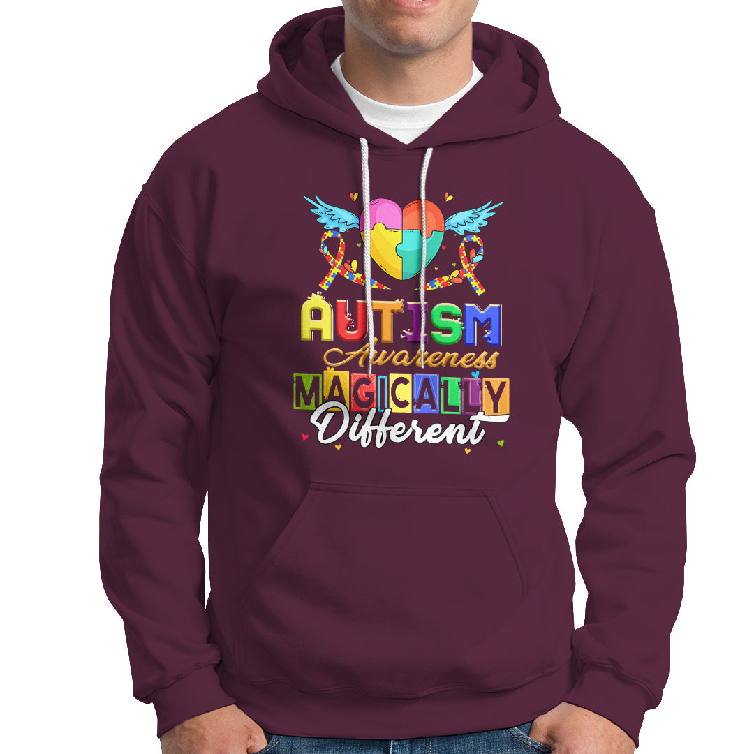 Autism Awareness Hoodie Magically Different - Wonder Print Shop