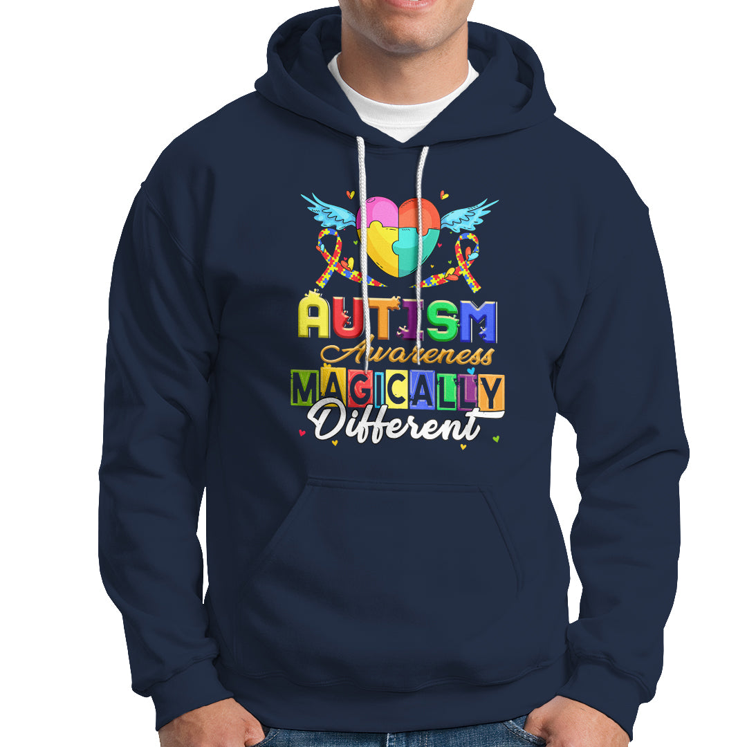 Autism Awareness Hoodie Magically Different - Wonder Print Shop