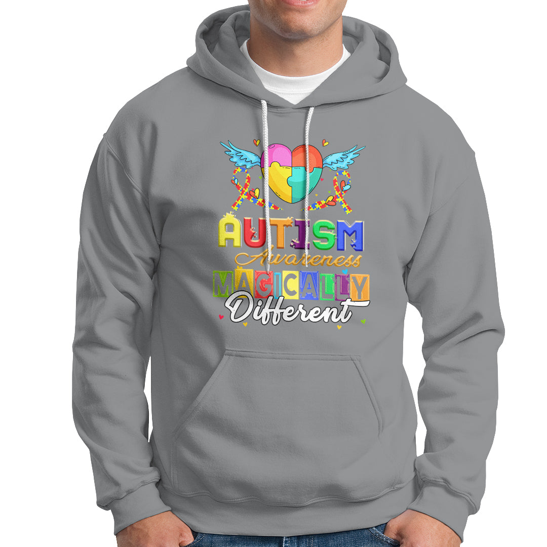 Autism Awareness Hoodie Magically Different - Wonder Print Shop