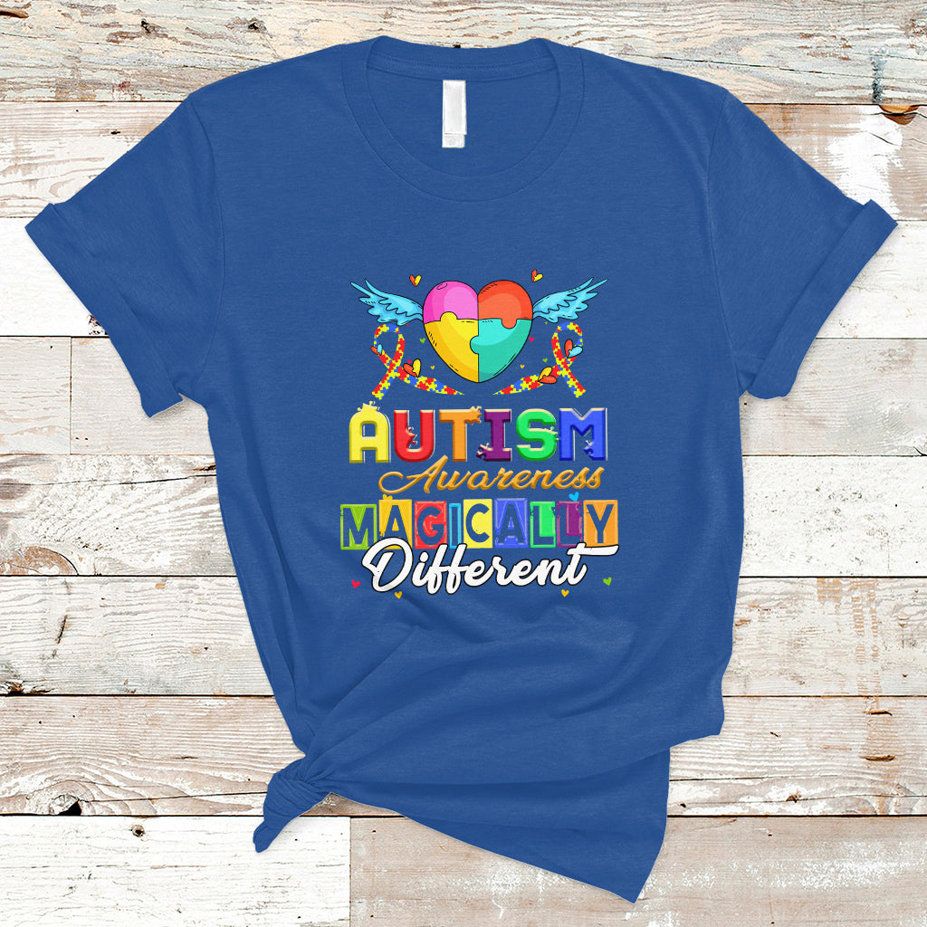 Autism Awareness T Shirt Magically Different - Wonder Print Shop