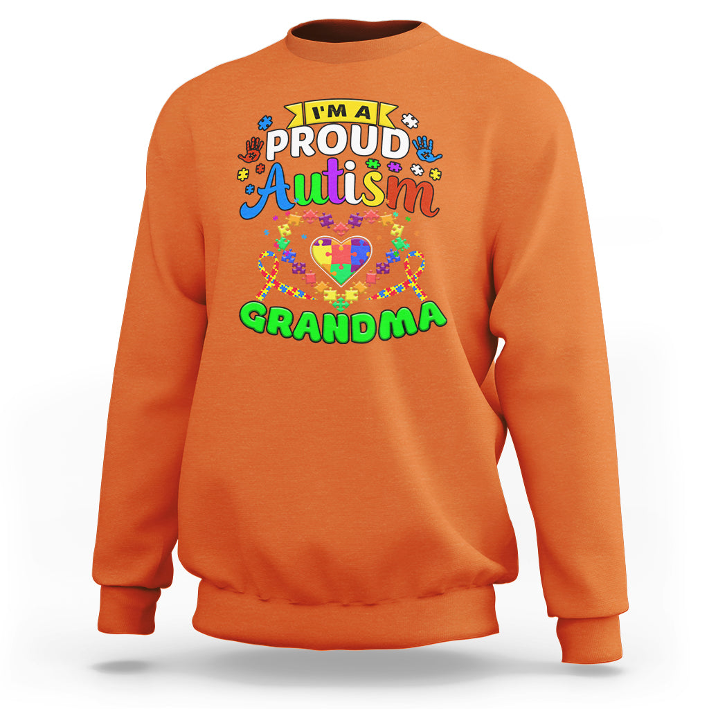Im A Proud Autism Grandma Sweatshirt - Wonder Print Shop