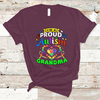 Im A Proud Autism Grandma T Shirt - Wonder Print Shop