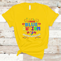 I Wear Blue Autism Awareness T Shirt - Wonder Print Shop