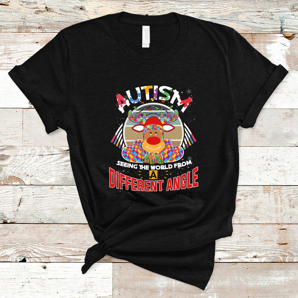 Autism T Shirt Im Seeing The World From Different Angle - Wonder Print Shop