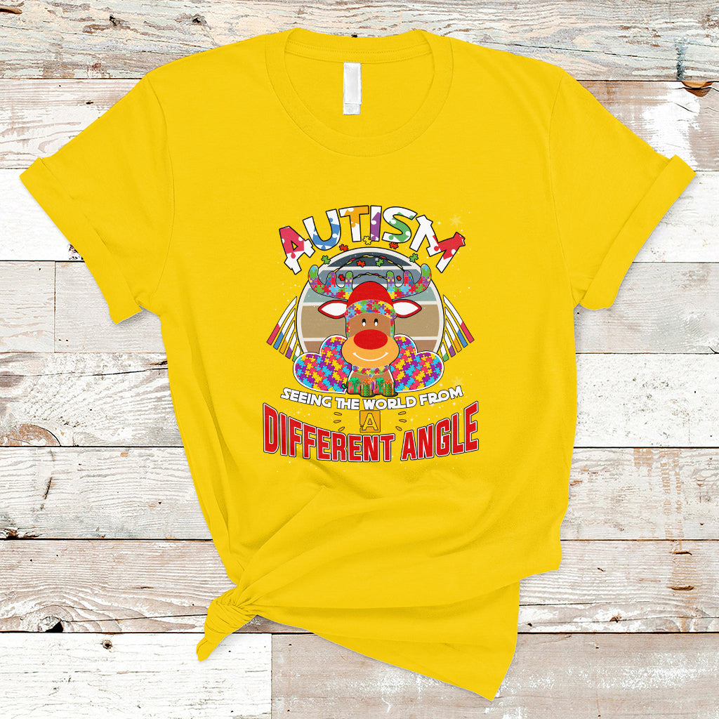Autism T Shirt Im Seeing The World From Different Angle - Wonder Print Shop