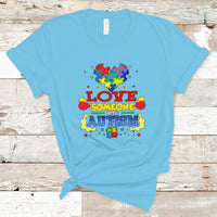 Love Someone With Autism T Shirt - Wonder Print Shop