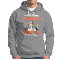 Sport gray engineer graphic hoodie with front kangaroo pocket and drawstring hood.