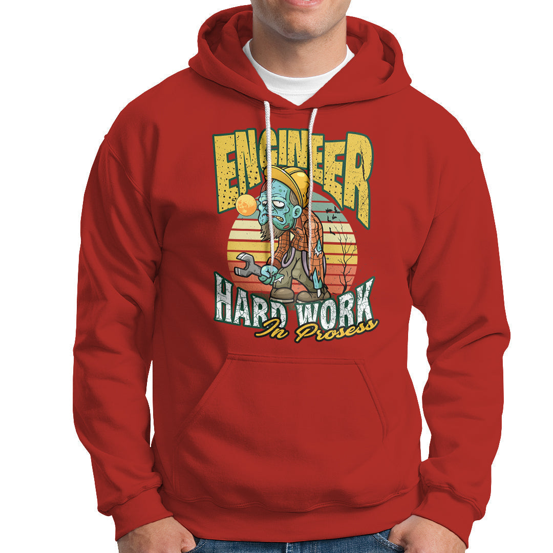 Engineer Hoodie Hard Work In Prosess - Wonder Print Shop