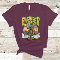 Engineer T Shirt Hard Work In Prosess - Wonder Print Shop