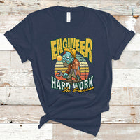 Engineer T Shirt Hard Work In Prosess - Wonder Print Shop