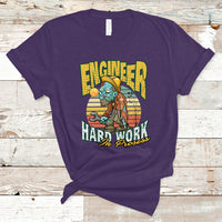 Engineer T Shirt Hard Work In Prosess - Wonder Print Shop